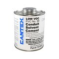 Cantex Clear Conduit Solvent Cement For PVC 1 qt 7210603